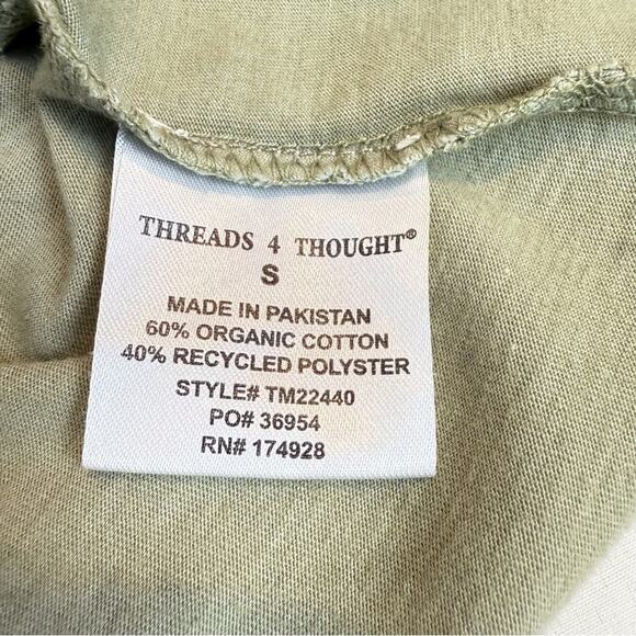 Threads 4 Thought Men's Green Short Sleeve T Shirt Stylish Laid Back Comfort - Picture 10 of 16